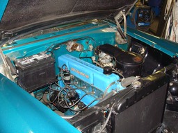 Under Hood and Stock Engine
