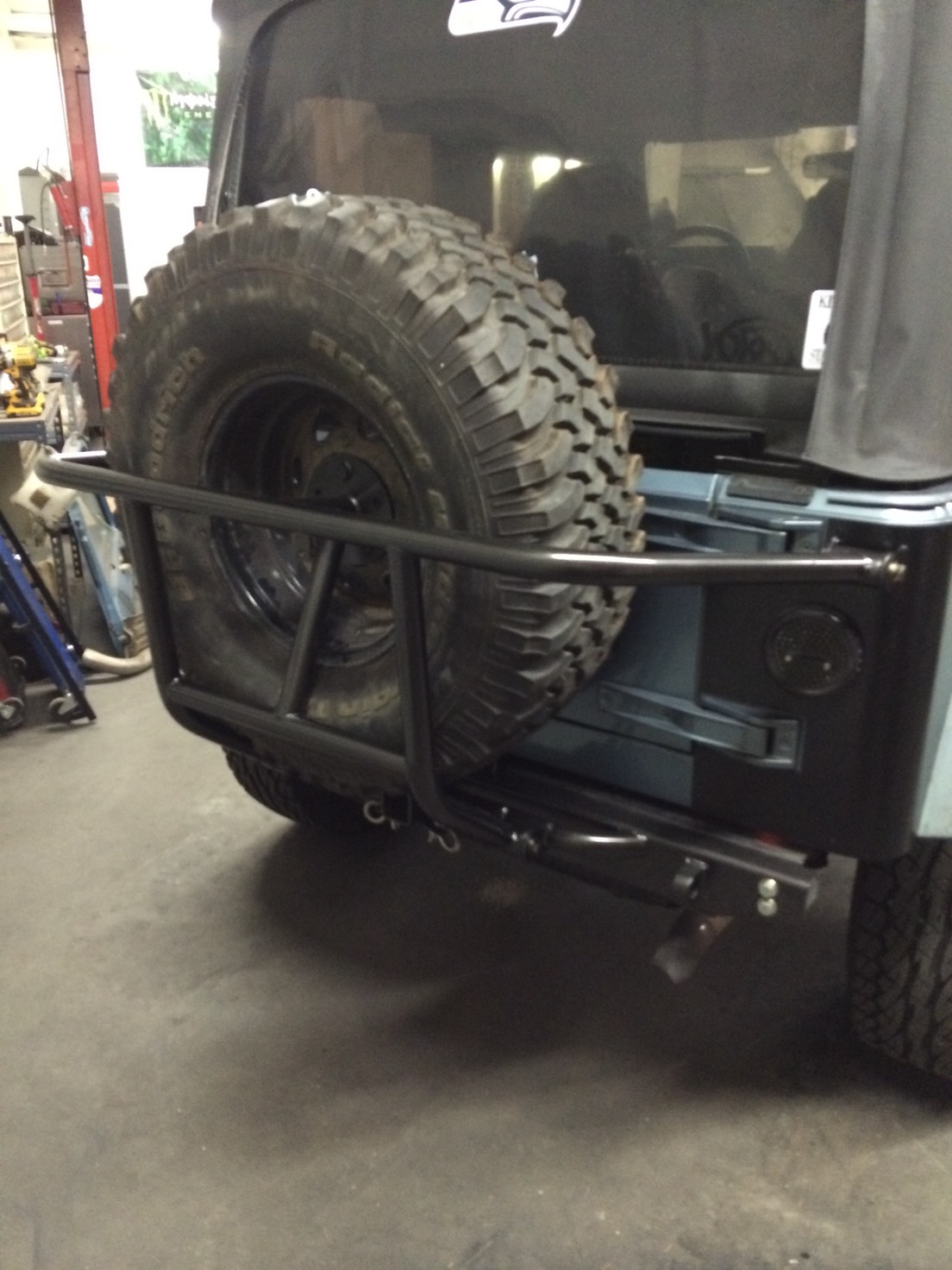 Swing Down Tire Carrier Those Guys Rod Customs Patrick